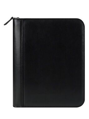 Franklin Covey Black Signature Leather Zipper Planner Binder